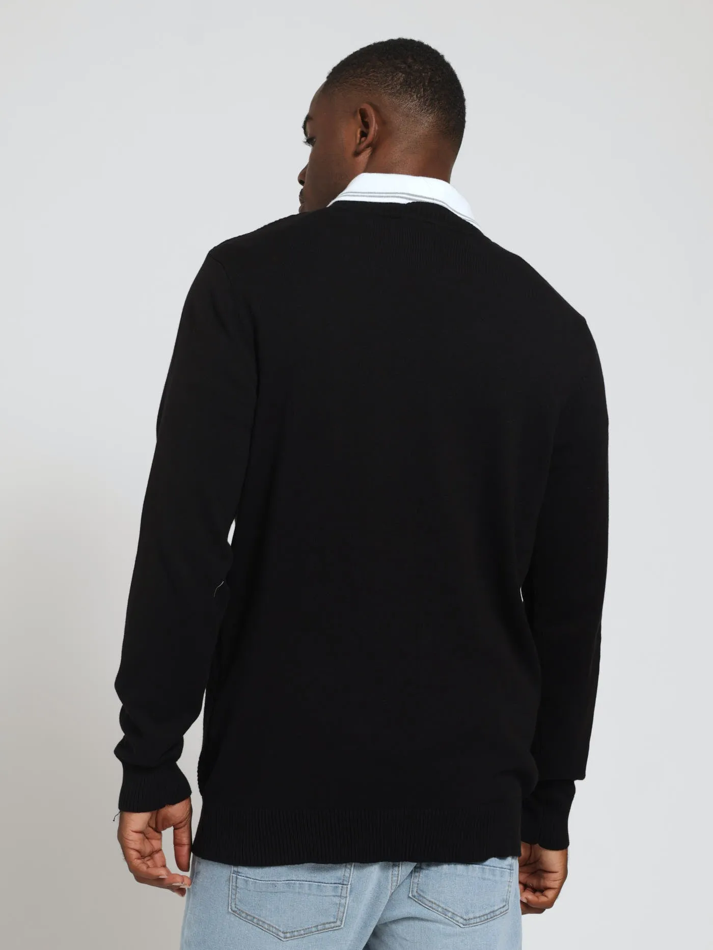 Long Sleeve Cable Crew Pullover - Black sold by Edgars product image thumbnail 3