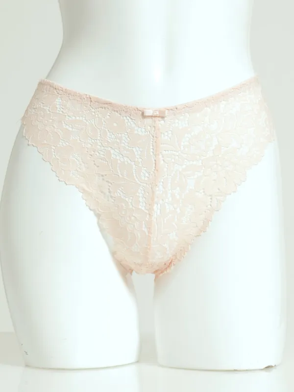 3 Pack Lace Brazilian Panties - Windsor Wine/Pearl Blush/Black sold by Edgars 