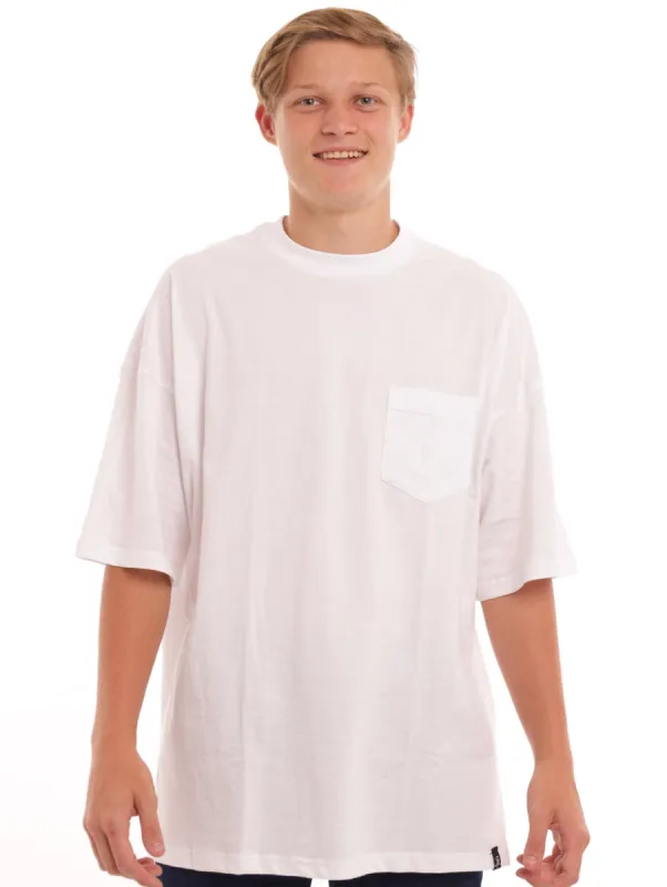 Men's Oversized Tee - White sold by Edgars