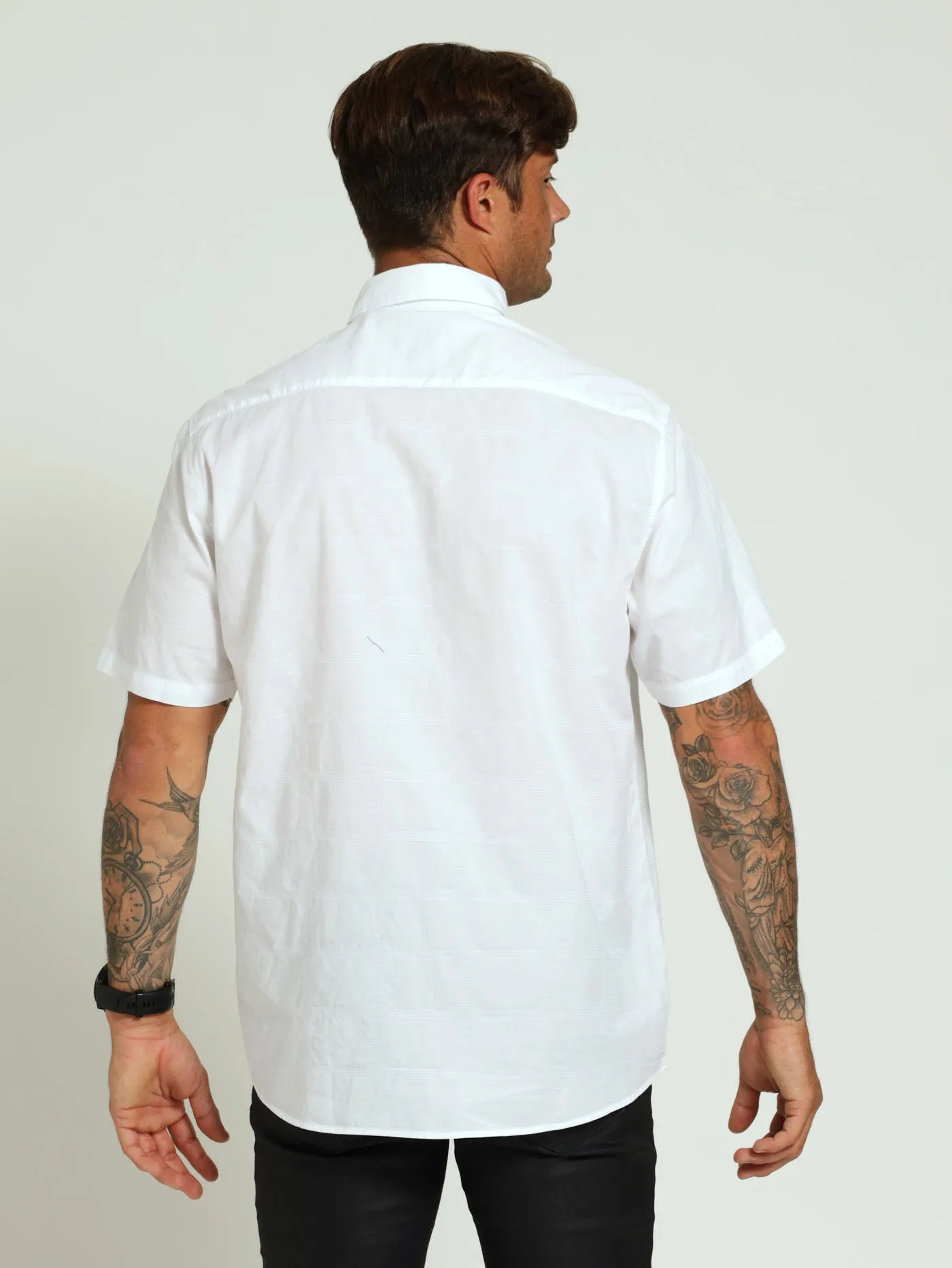 Check Woven Shirt - White sold by Edgars product image thumbnail 3