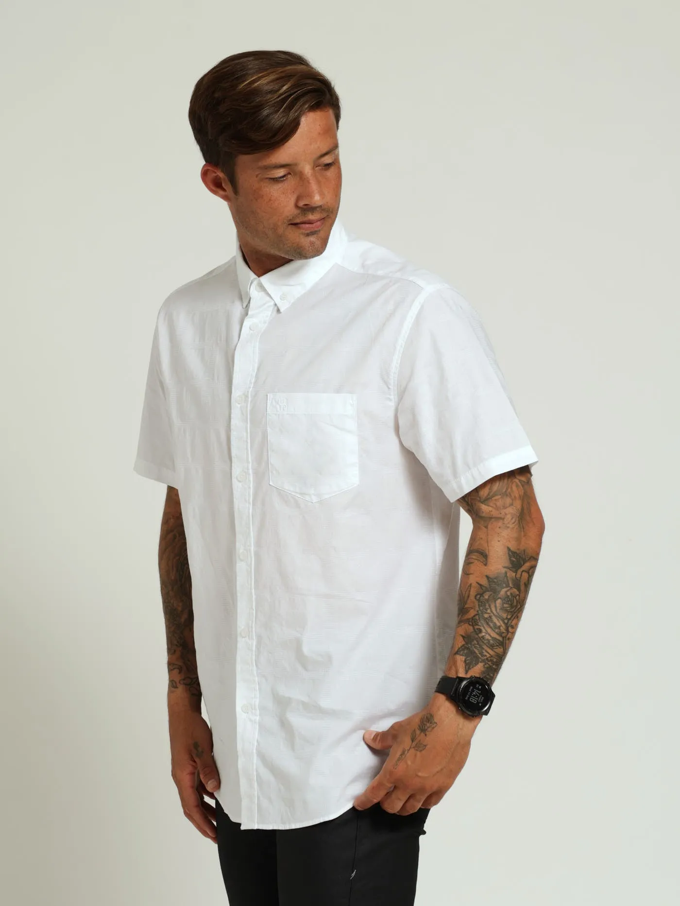 Check Woven Shirt - White sold by Edgars product image thumbnail 2