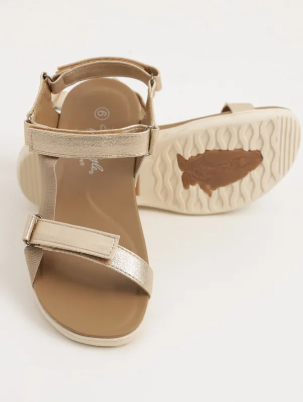 Ladies Delana Soft Style Sport Sandal - Gold sold by Edgars