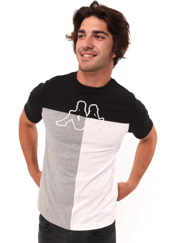 Men's Logo Crick Top - Black Grey sold by Edgars