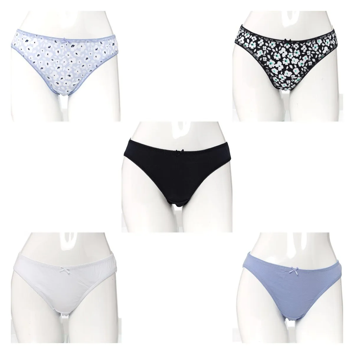 Ladies 5 Pack Cotton Bikini Panty sold by Edgars