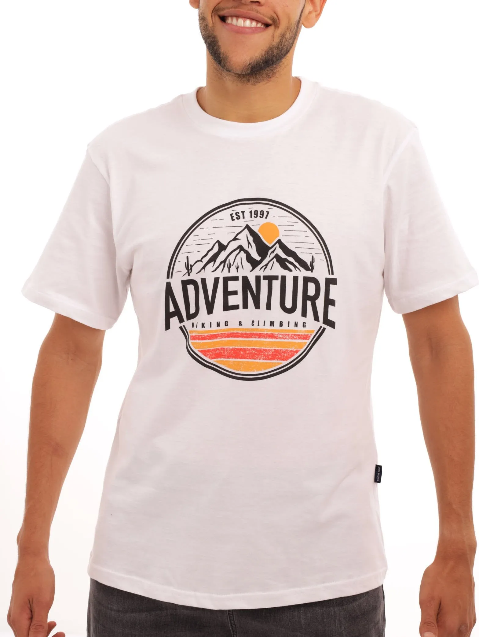 Men's Adventure Tee - White sold by Edgars