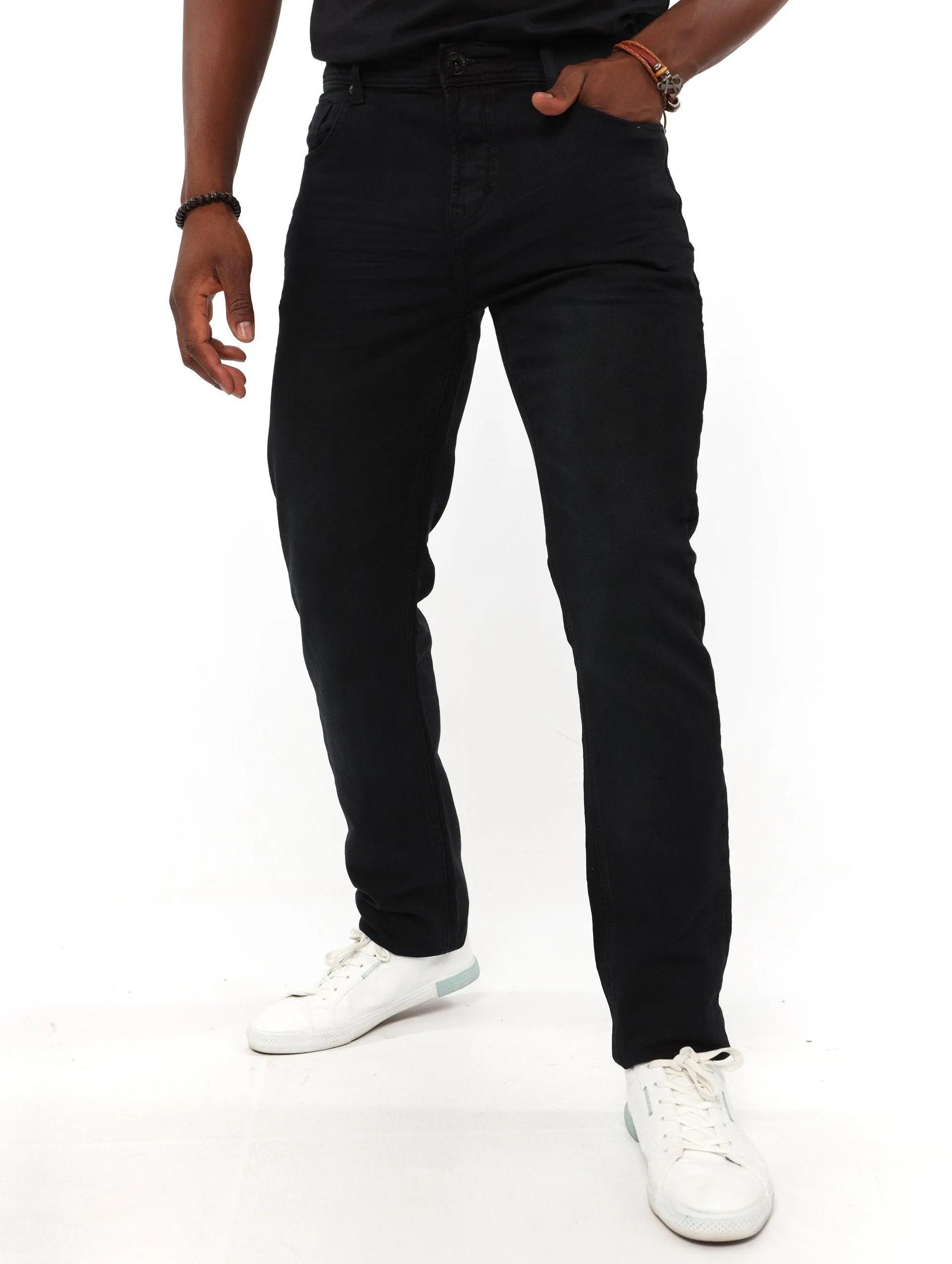 Men's Black 5 Pocket - Not Coating Slim Denim Jean sold by Edgars