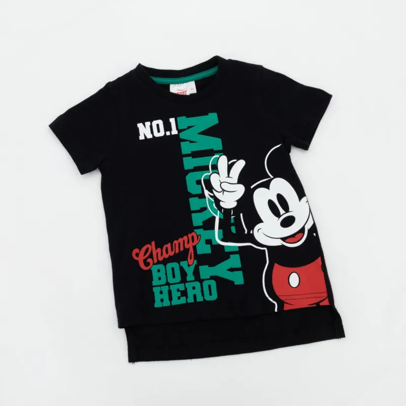 Pre-Boys Mickey Mouse Tee - Black sold by Edgars