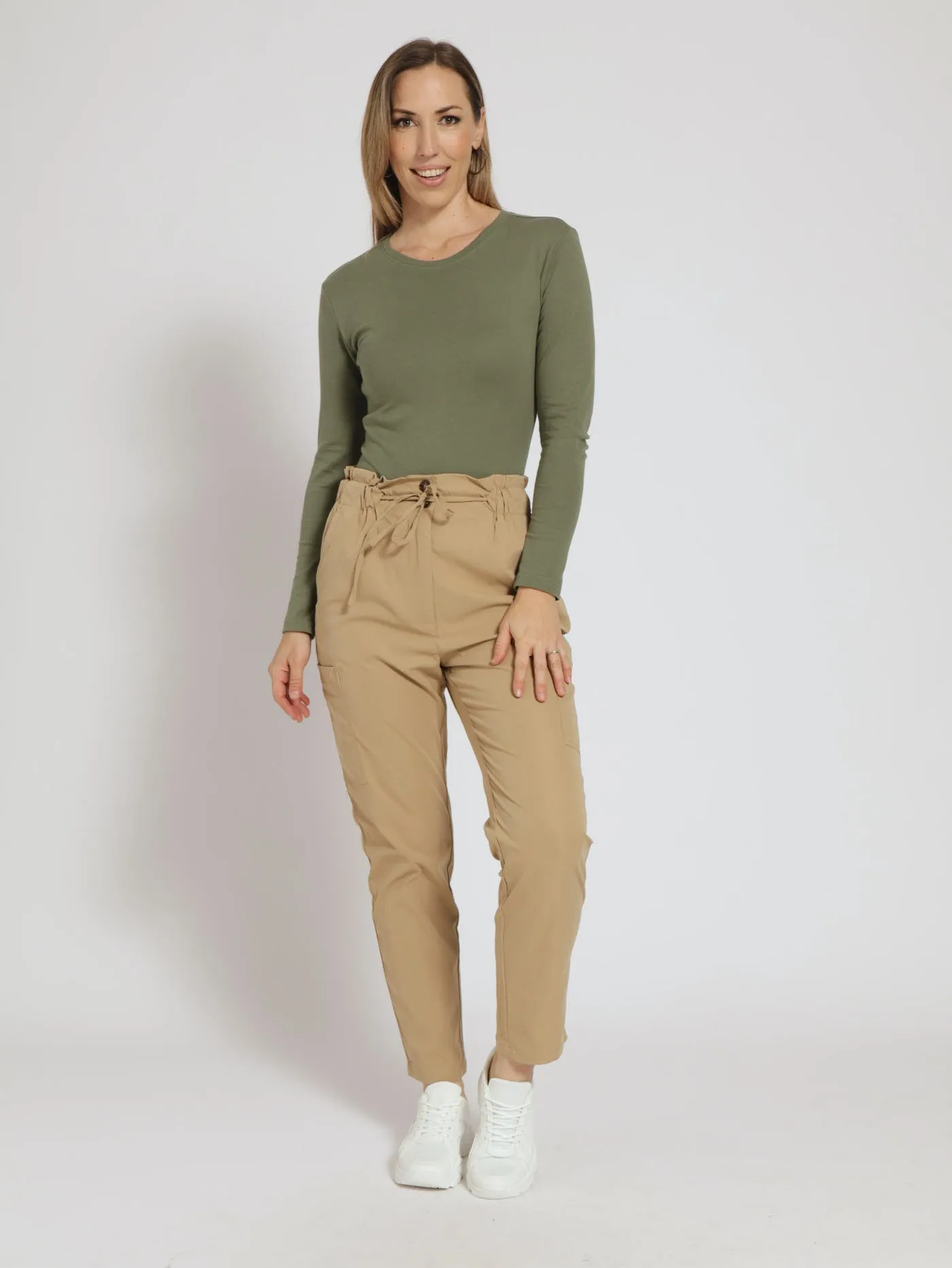 Long Sleeve Rib Bodysuit - Light Fatigue sold by Edgars product image thumbnail 2