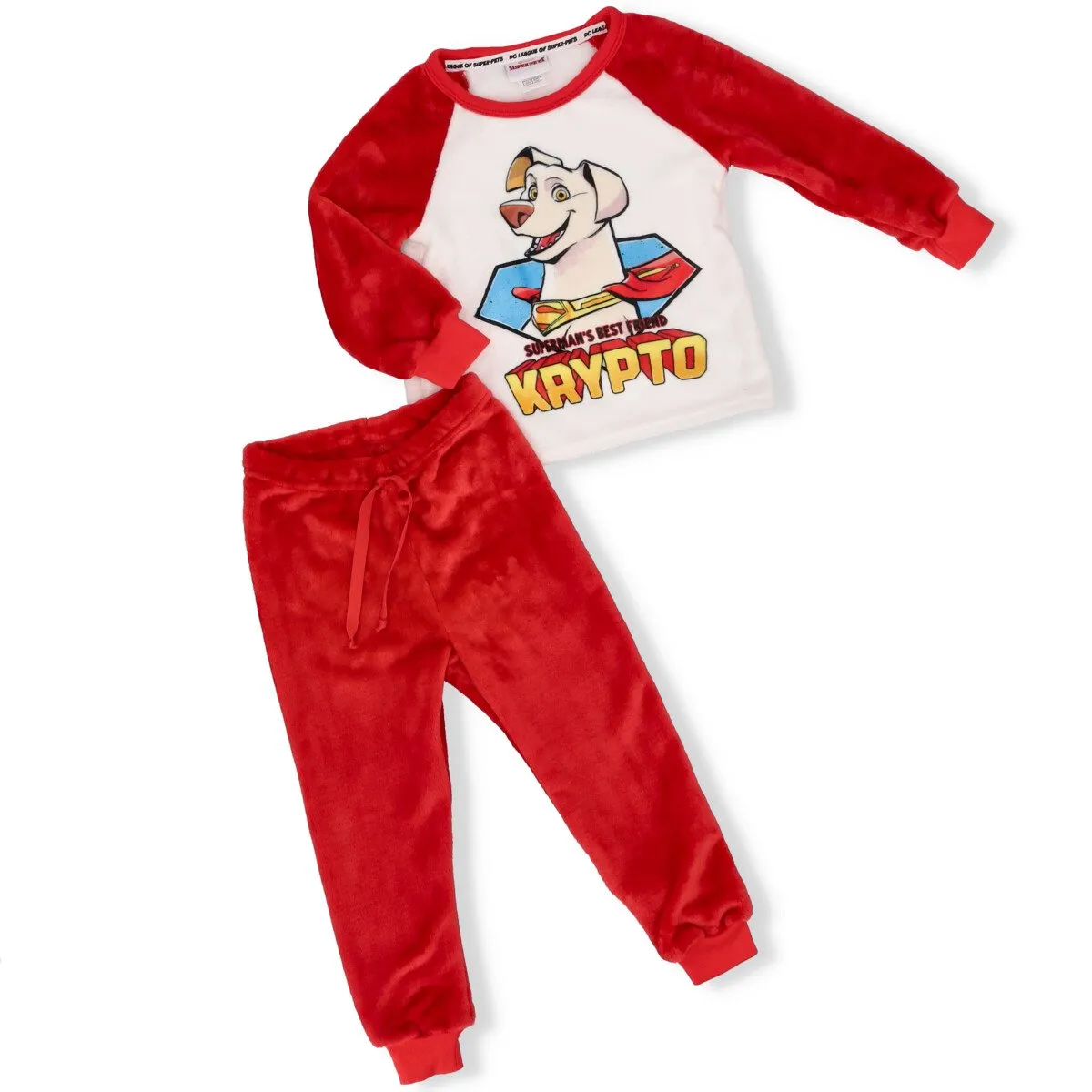 Boys Fleece Pets PJ - Red sold by Edgars