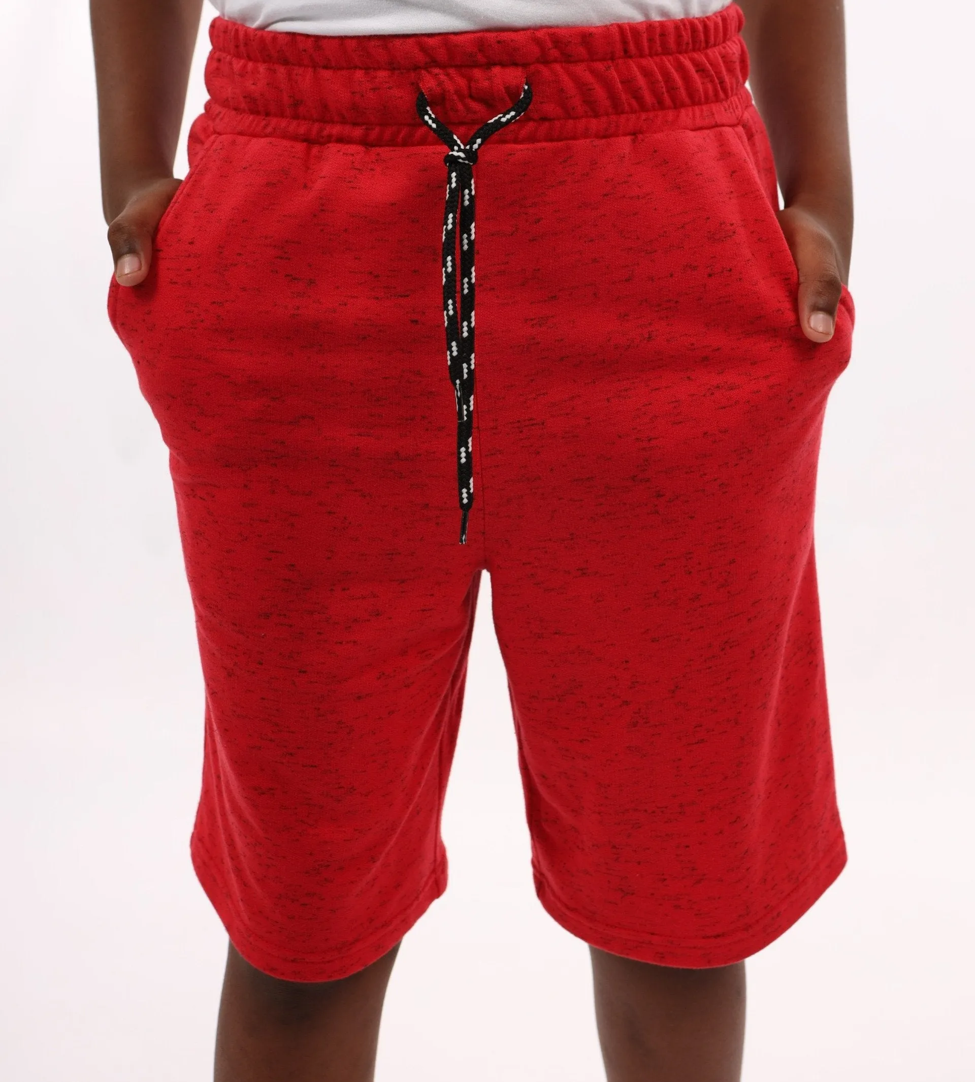 Boys Slub Fleece Short - Red sold by Edgars