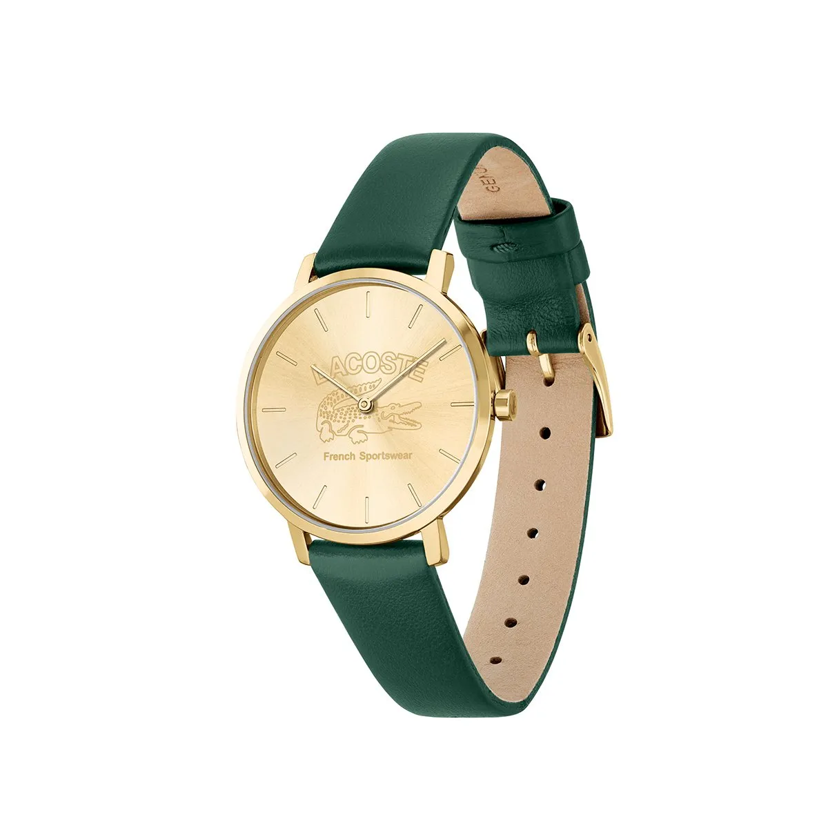 Crocorigin Ip Gold Case Watch With Gold Dial And Green Leather Strap sold by Edgars product image thumbnail 2
