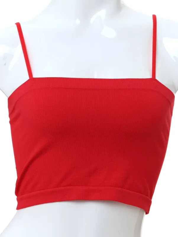 Ladies Single Promo Ribbed Bra - Red sold by Edgars