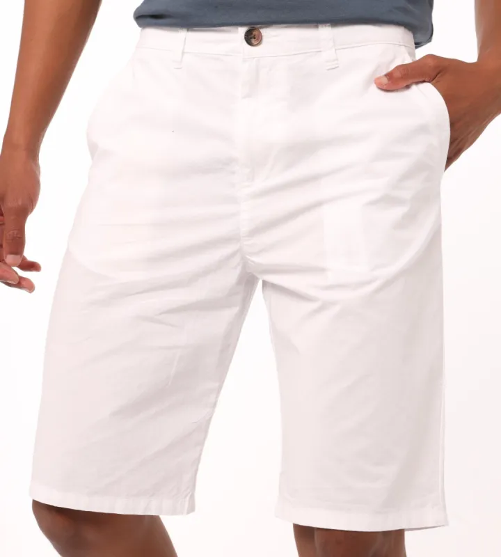Men's Chino Poplin Short - White sold by Edgars