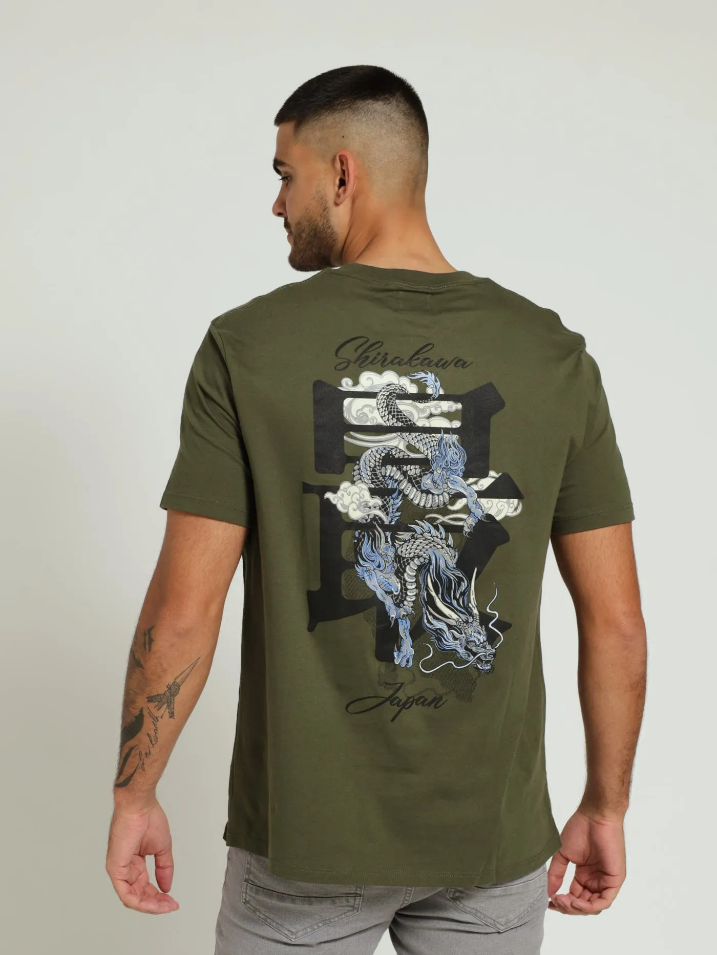 Icon Print Tee - Light Fatigue sold by Edgars product image thumbnail 3