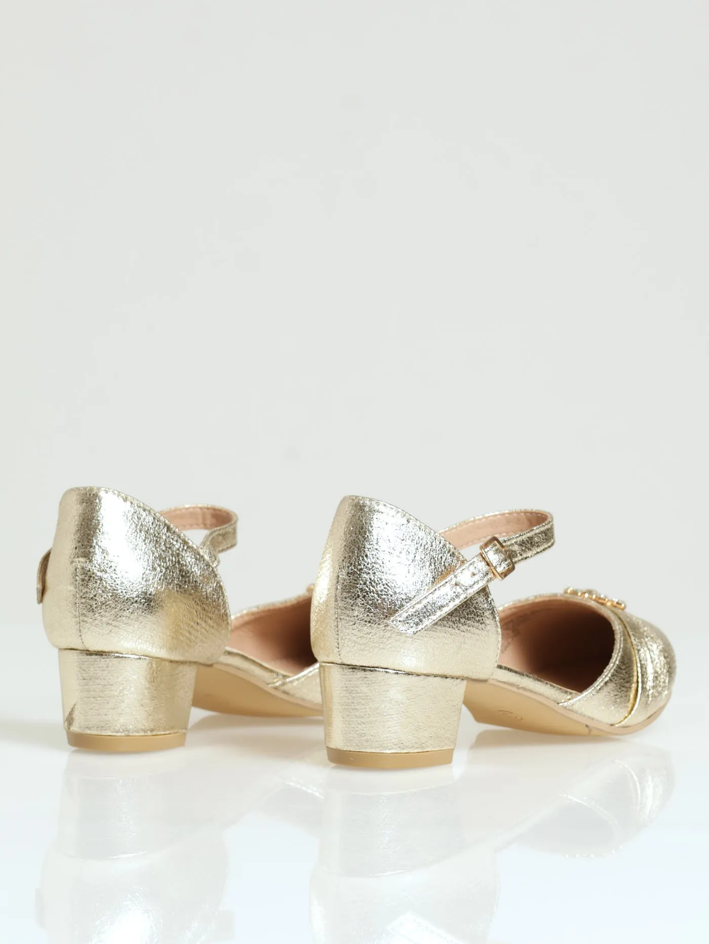 Girls Gold Occassion Heel sold by Edgars product image thumbnail 4