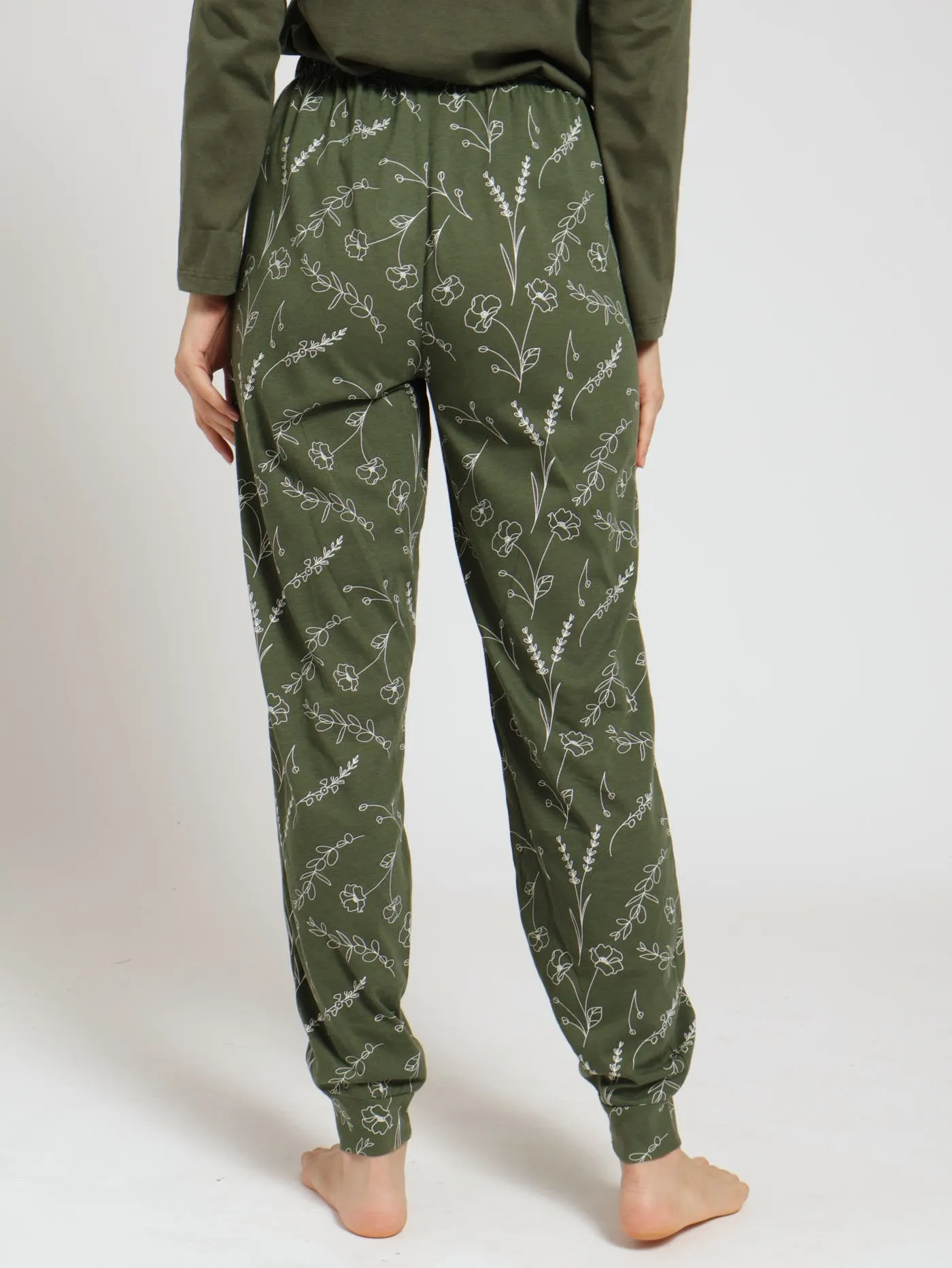 Single Knit Check Pj Jogger - Khaki sold by Edgars product image thumbnail 3