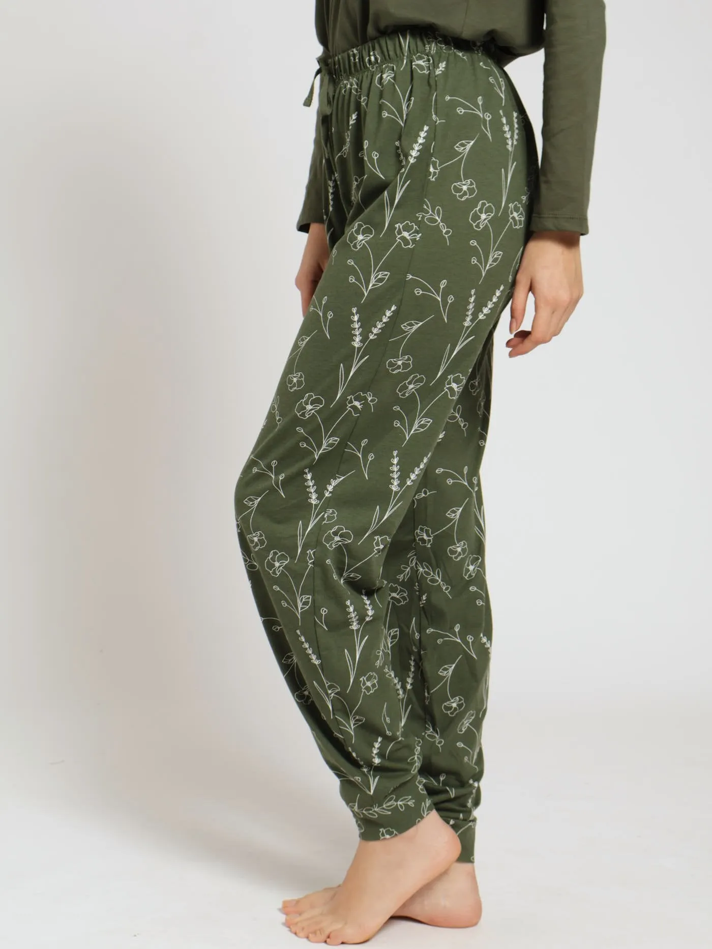 Single Knit Check Pj Jogger - Khaki sold by Edgars product image thumbnail 2