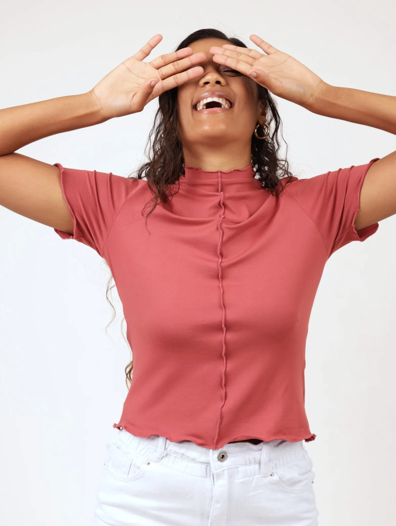 Ladies Floss Detail Tee - Mink sold by Edgars