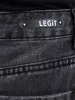 Ladies Charcoal Mid Abraised Mom Denim Jean sold by Edgars