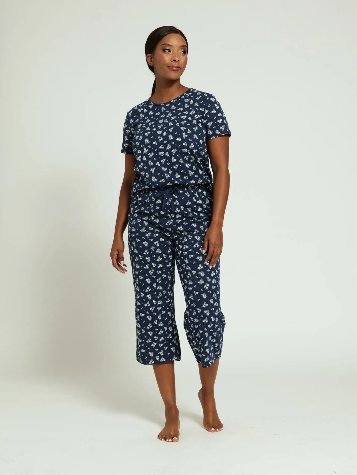 Capri White Roses Pj Pants - Navy sold by Edgars product image thumbnail 2