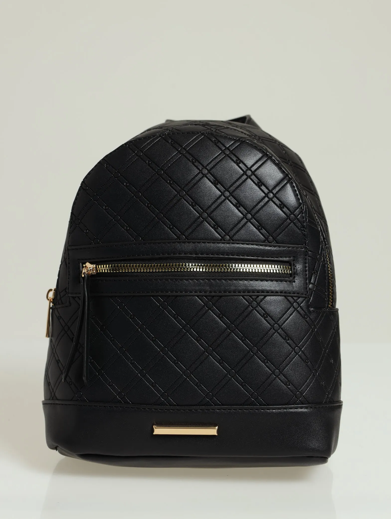 Embossed Backpack - Black sold by Edgars