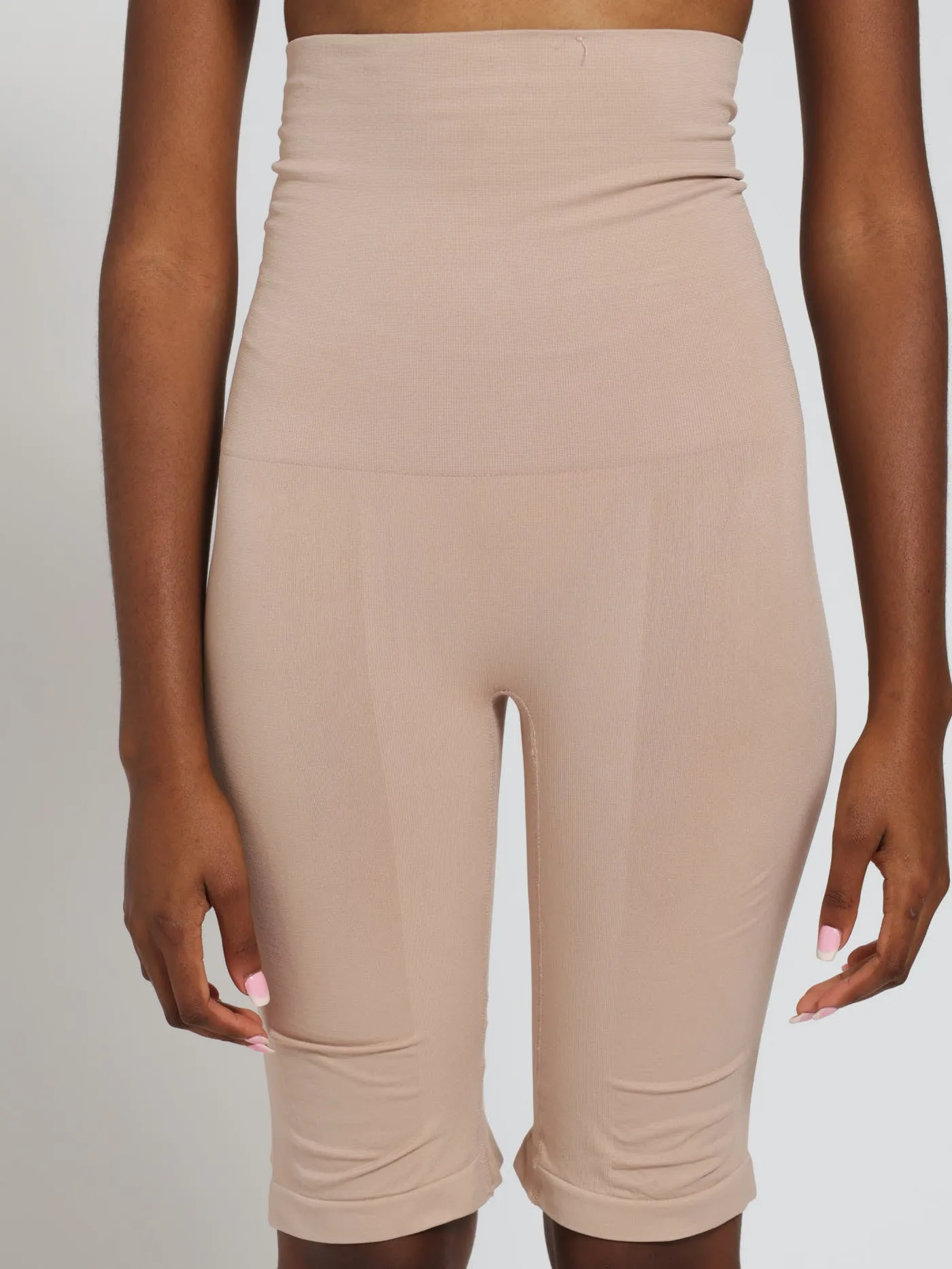 Seamless Extra Length Leg Shaper - Mocha sold by Edgars