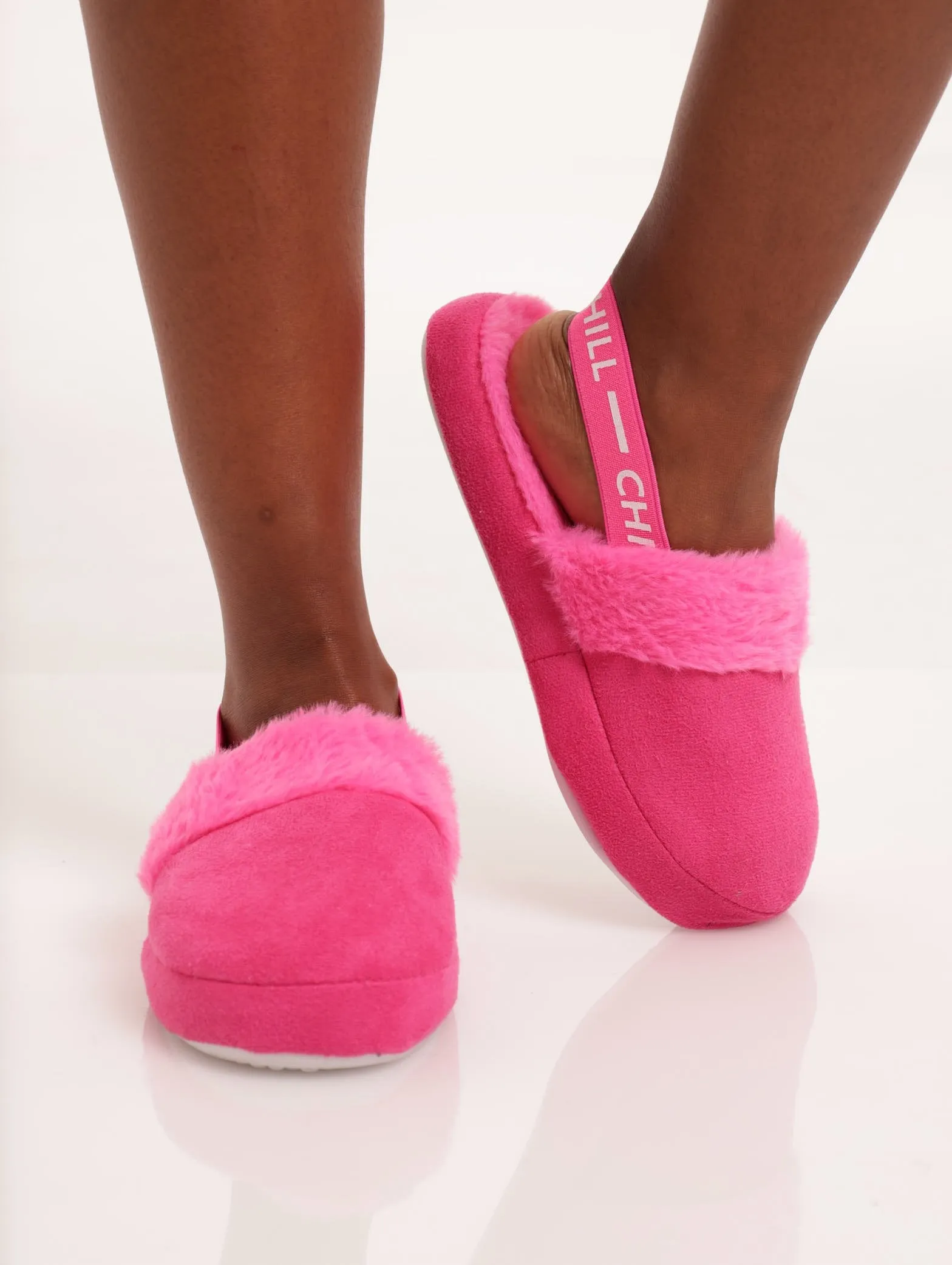 Ladies Closed Toe Slipper - Pink Voltage sold by Edgars