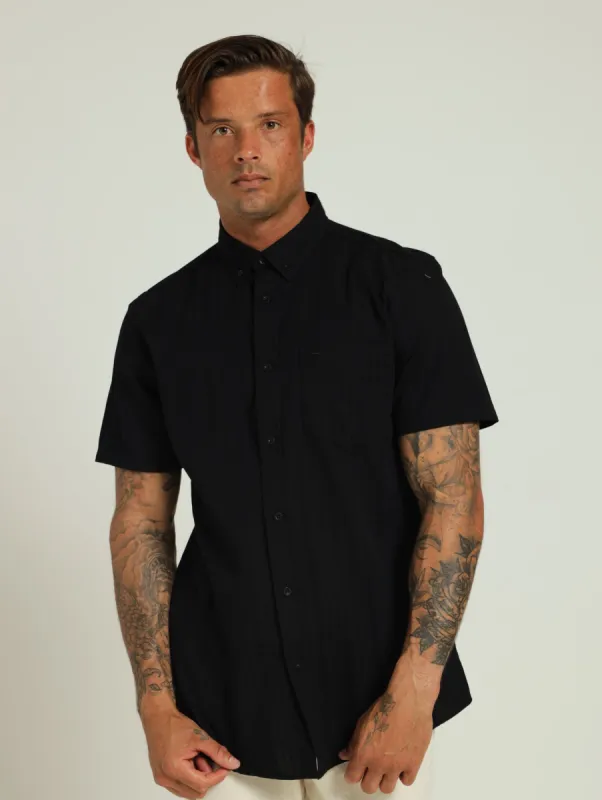 Pop Stripe Shirt - Black sold by Edgars