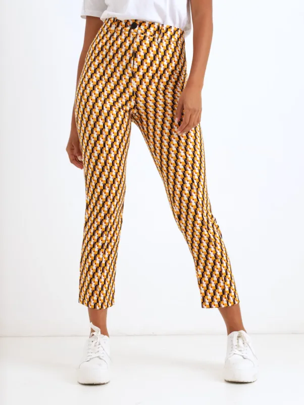 Ladies Geometric Straight Leg Pant sold by Edgars