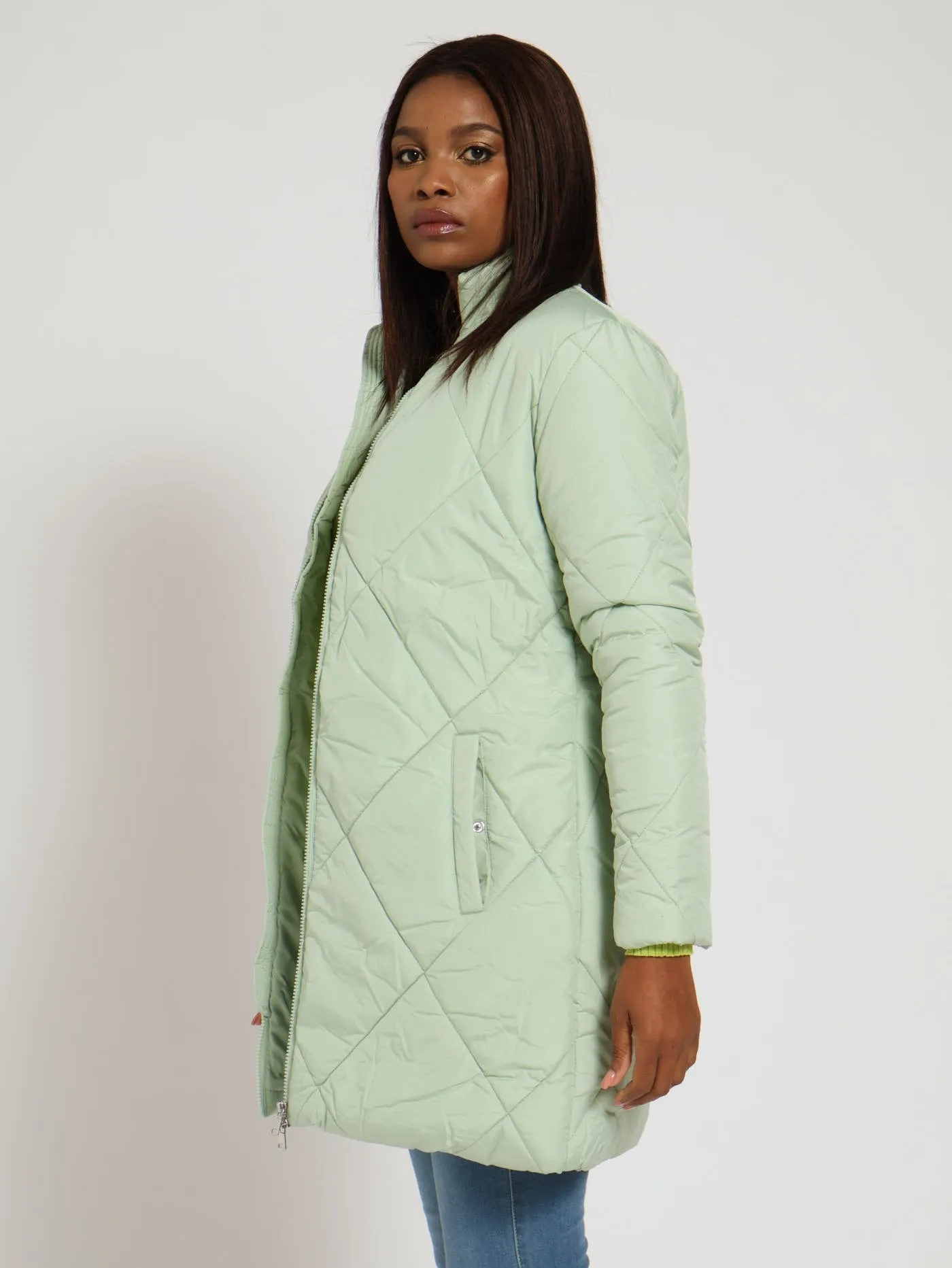 Quilted Puffer Jacket - Sage sold by Edgars product image thumbnail 2