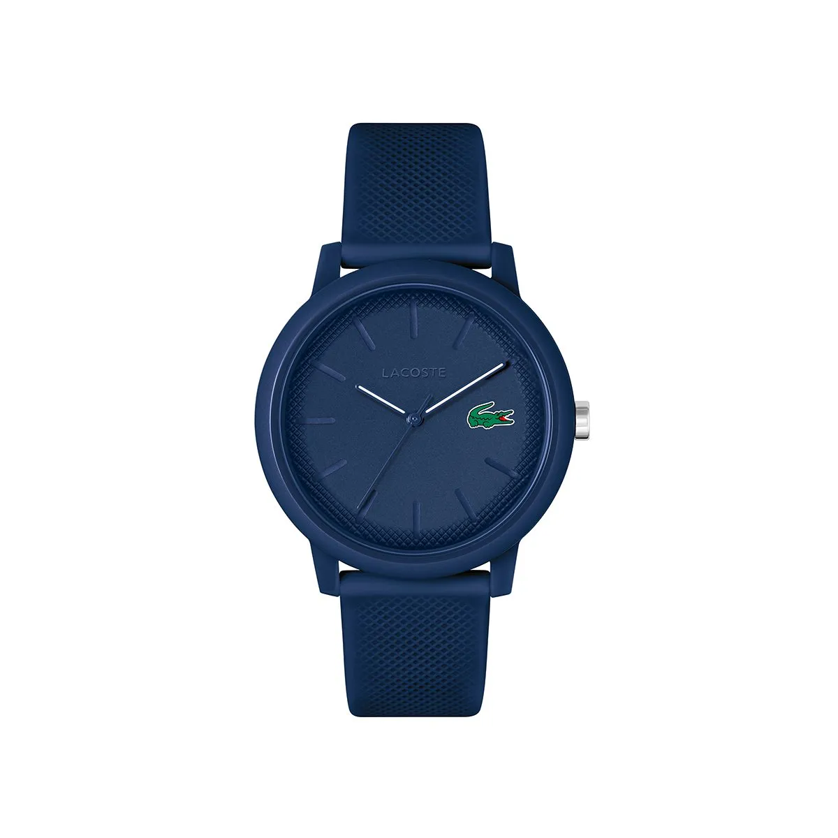 Lacoste Navy Watch Case With Matching Navy Silicone Strap sold by Edgars