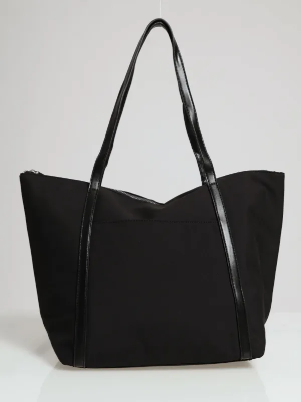 Nylon Shopper Bag - Black sold by Edgars