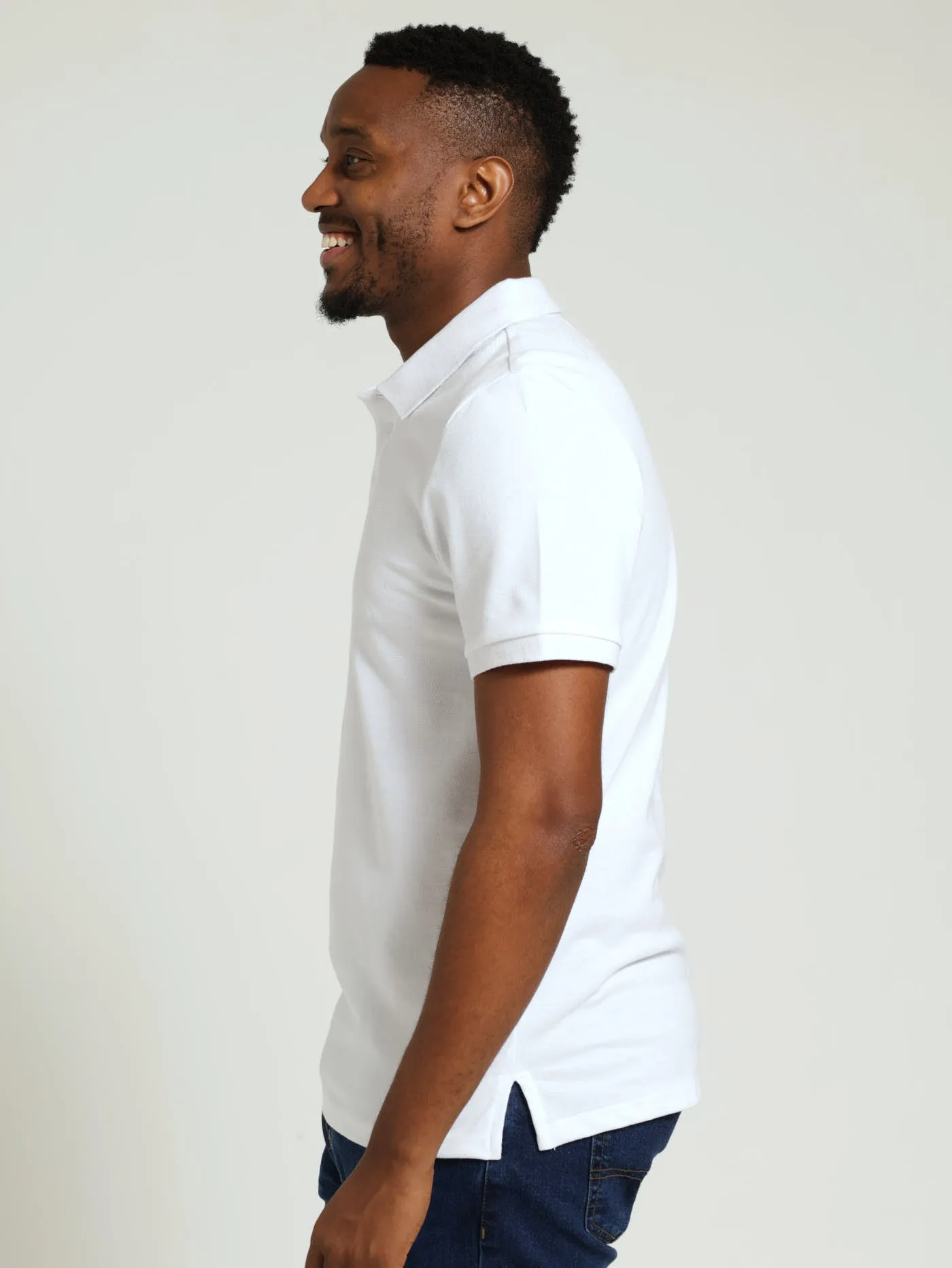 Basic Regular Fit Golfer - White sold by Edgars product image thumbnail 2