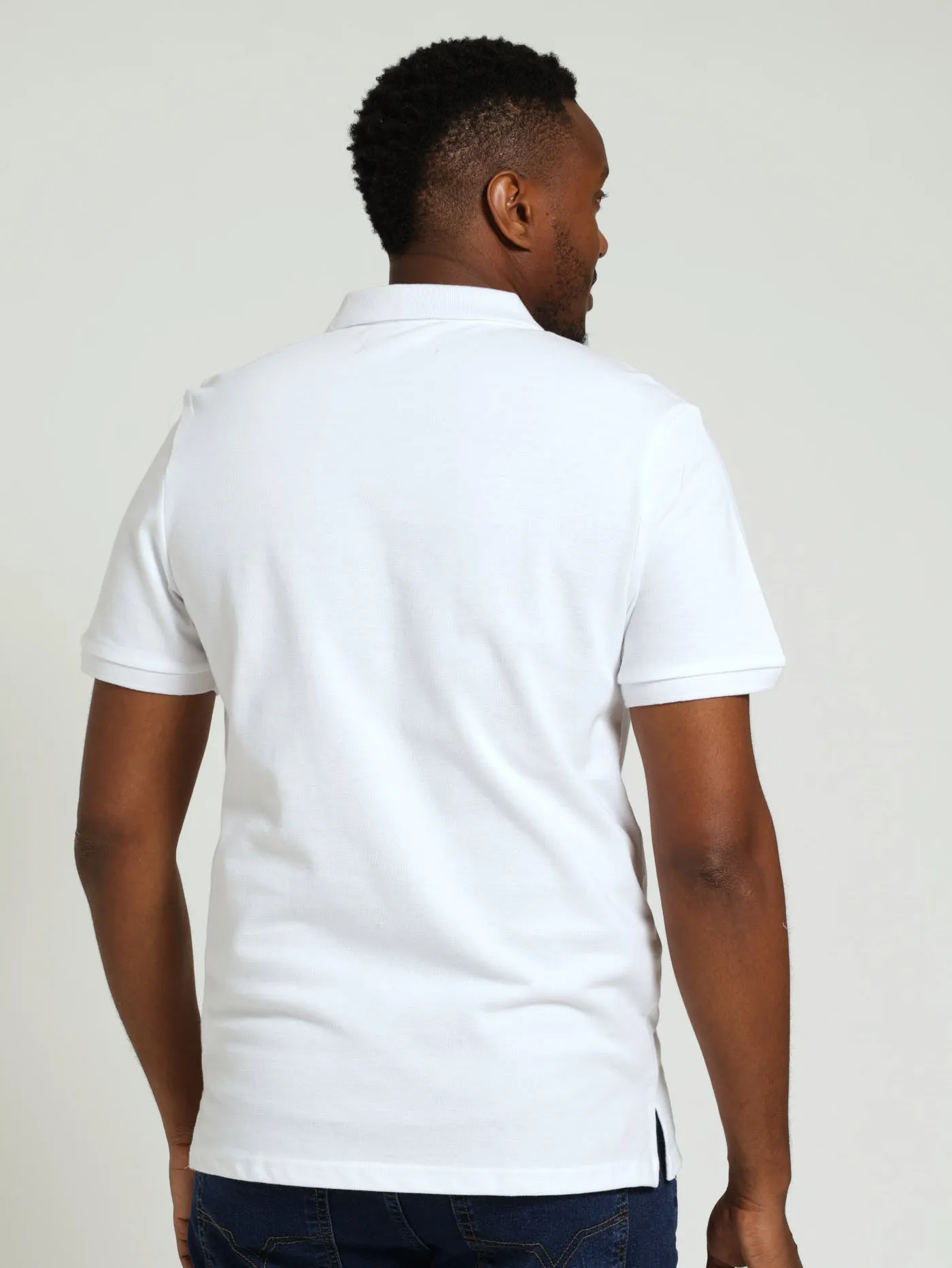 Basic Regular Fit Golfer - White sold by Edgars product image thumbnail 3
