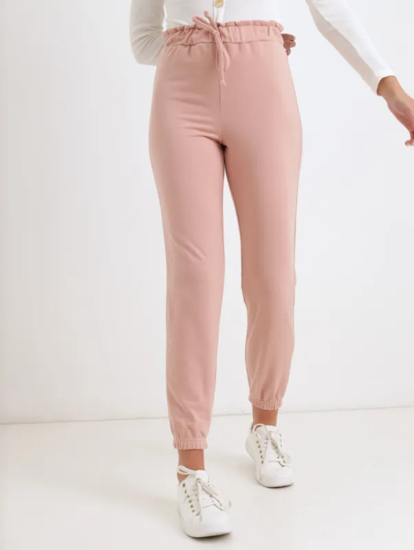 Ladies Paperbag Active Jogger - Pink sold by Edgars