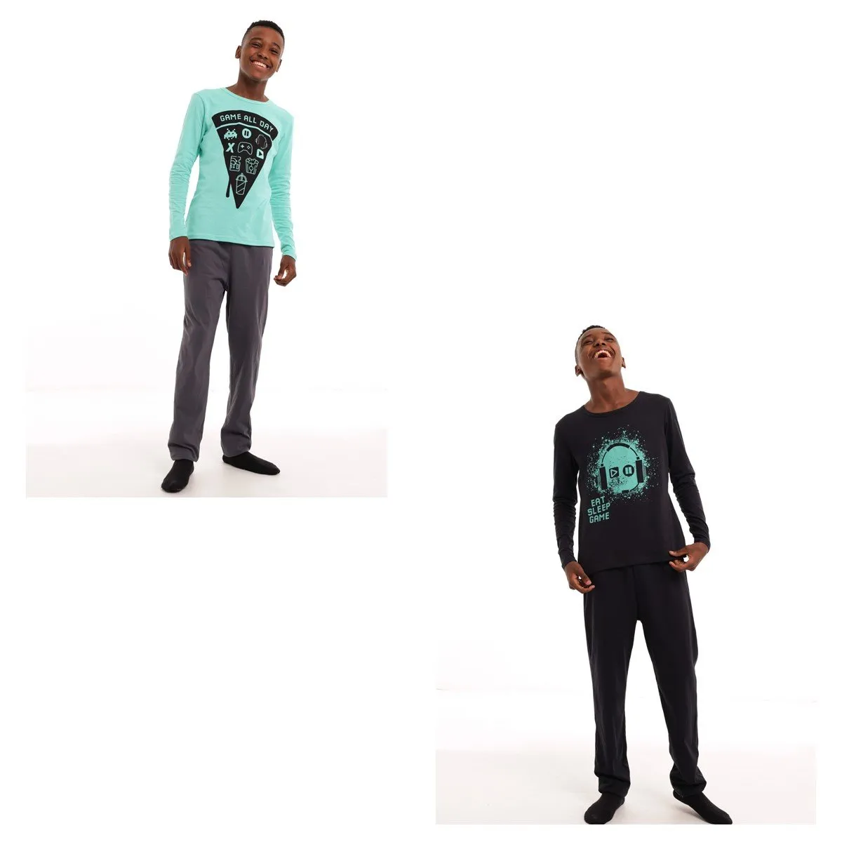 Boys 2 Pack Gamer Pj Set - Mint sold by Edgars