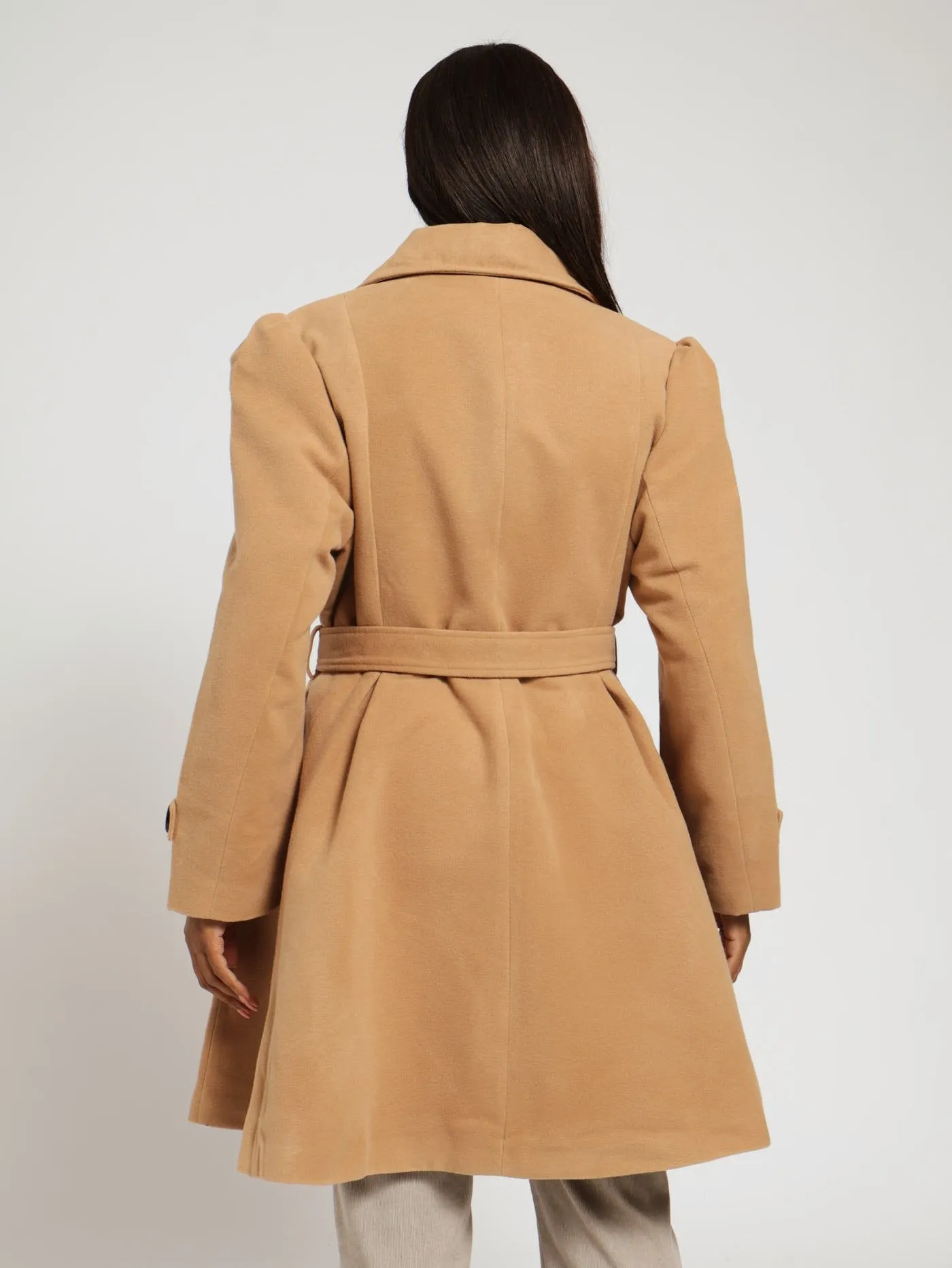 Double Breasted Flare Coat - Camel sold by Edgars product image thumbnail 3