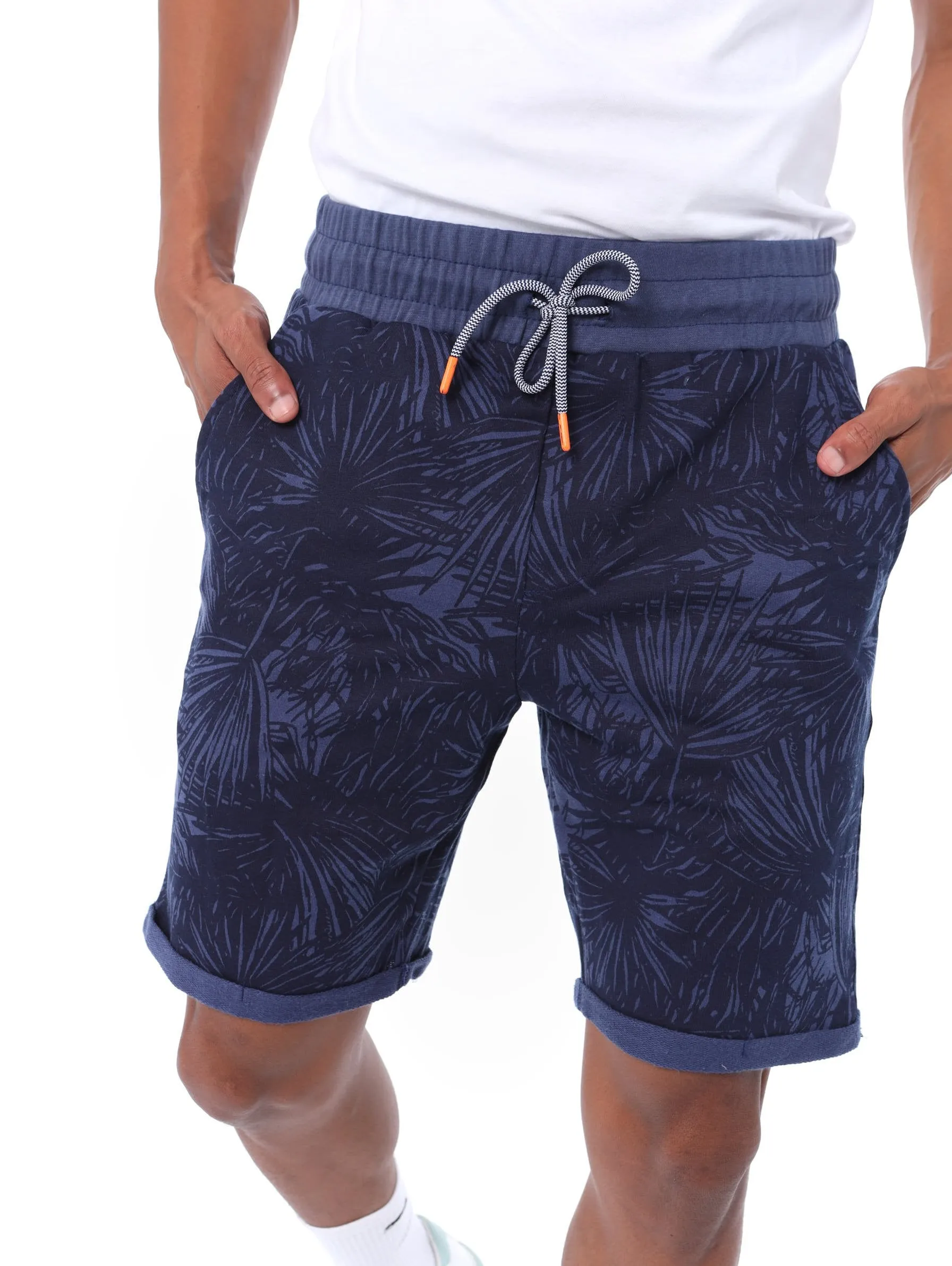 Men's Exposed Stitch Fleece Shorts - Blue sold by Edgars