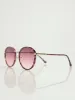 Round Grad Gold Temple Sunglasses - Puple sold by Edgars