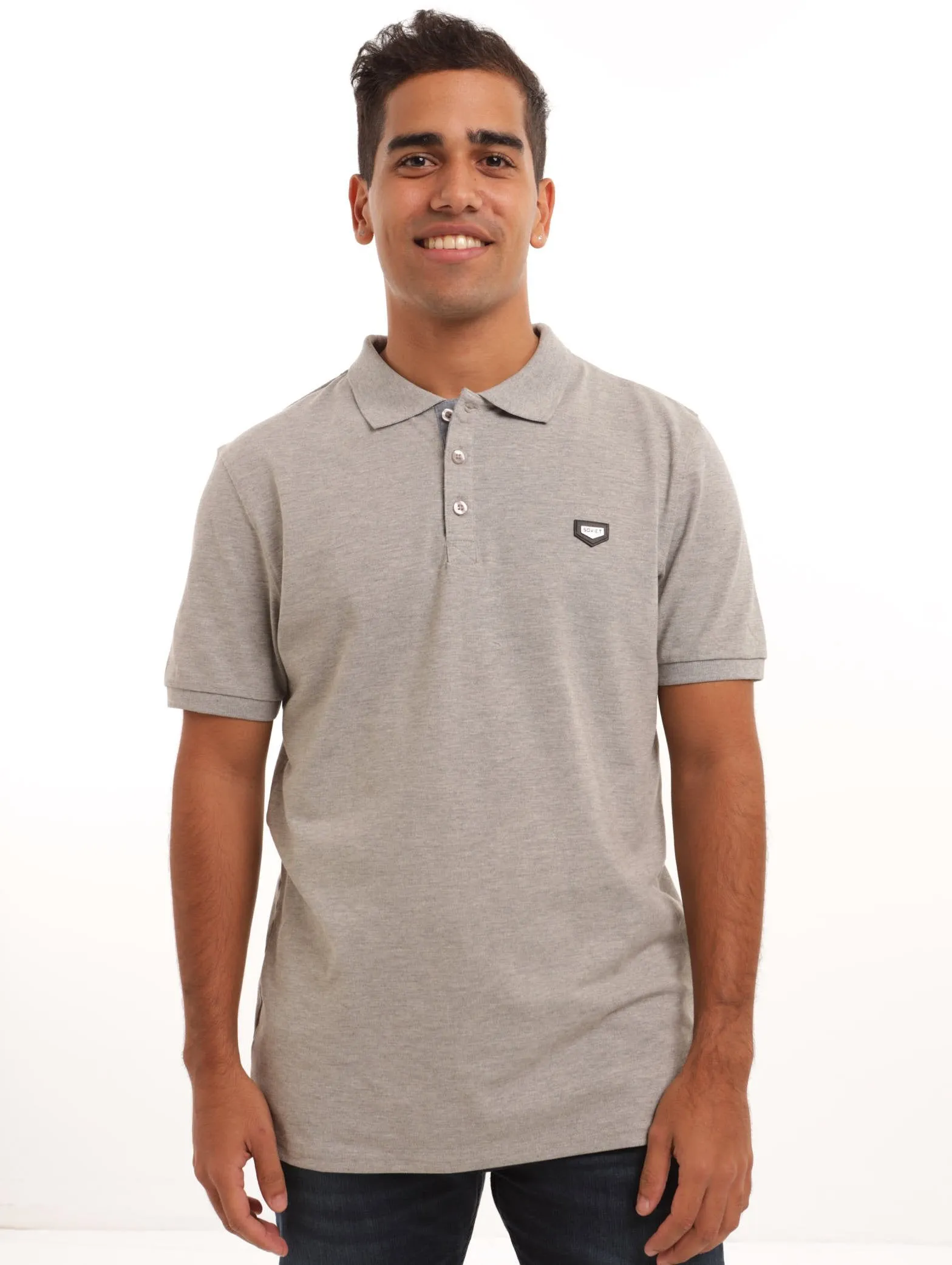 Men's Strandway Golfer Shirt - Grey Melange sold by Edgars