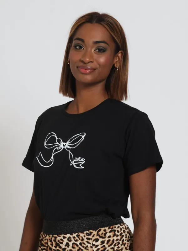 Cute Bow Tee - Black sold by Edgars