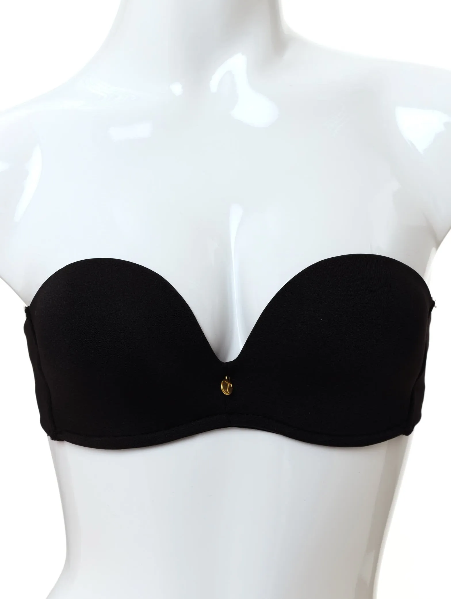 Ladies Magic Push-Up Plain Strapless Bra - Black sold by Edgars