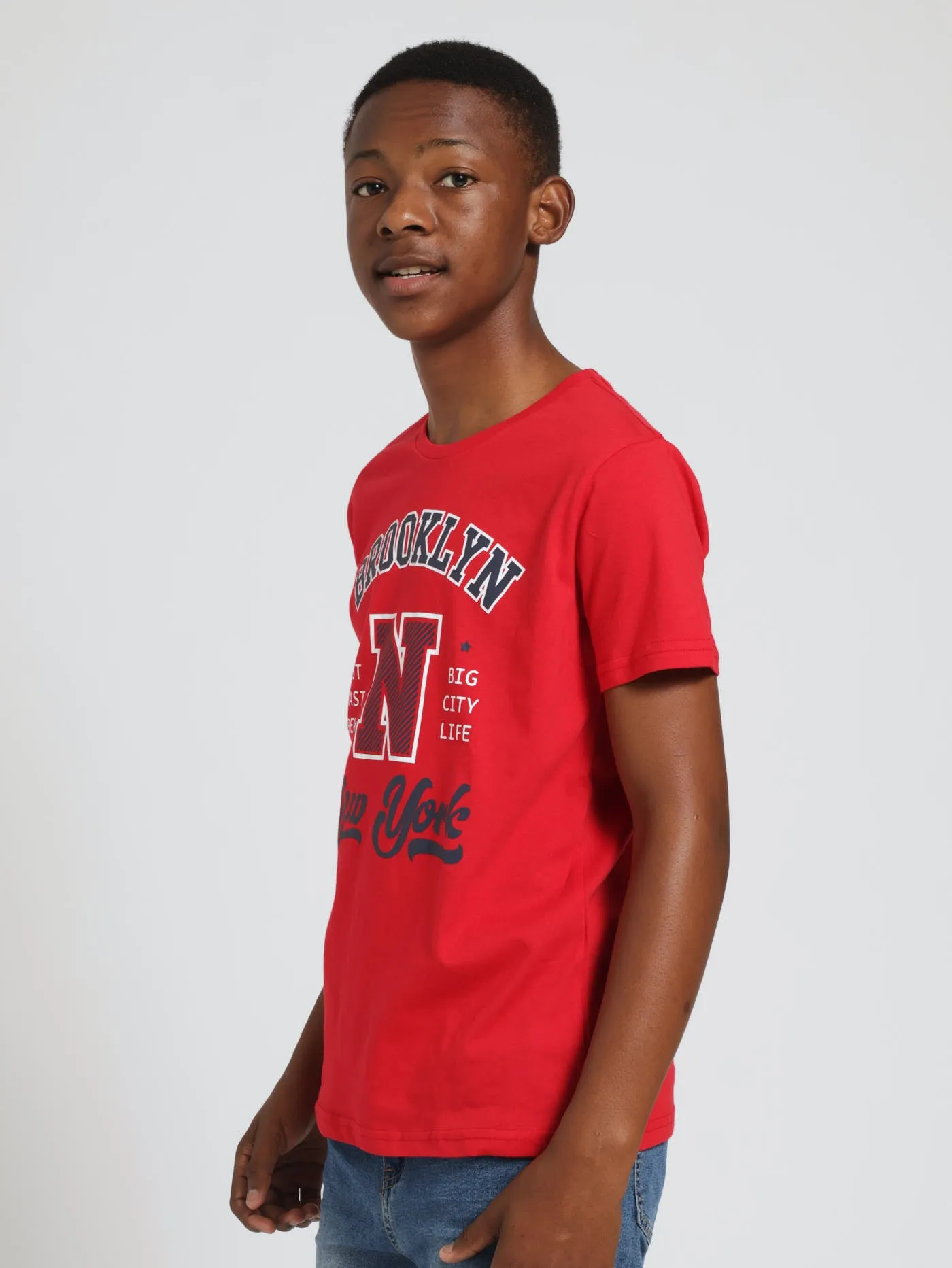 Boys Brooklyn Tee - Red sold by Edgars product image thumbnail 2