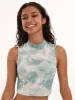 Girls Tye Dye Ribbed Top - Sage sold by Edgars
