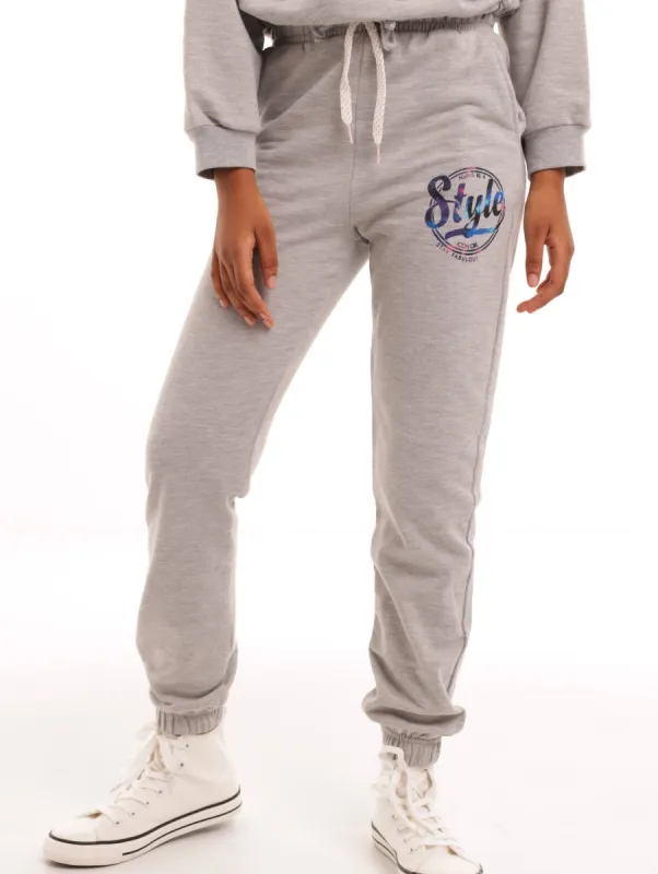 Girls Jogger - Grey Melange sold by Edgars