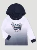 Pre-Boys Urban Ombre Hoody - Navy/White sold by Edgars
