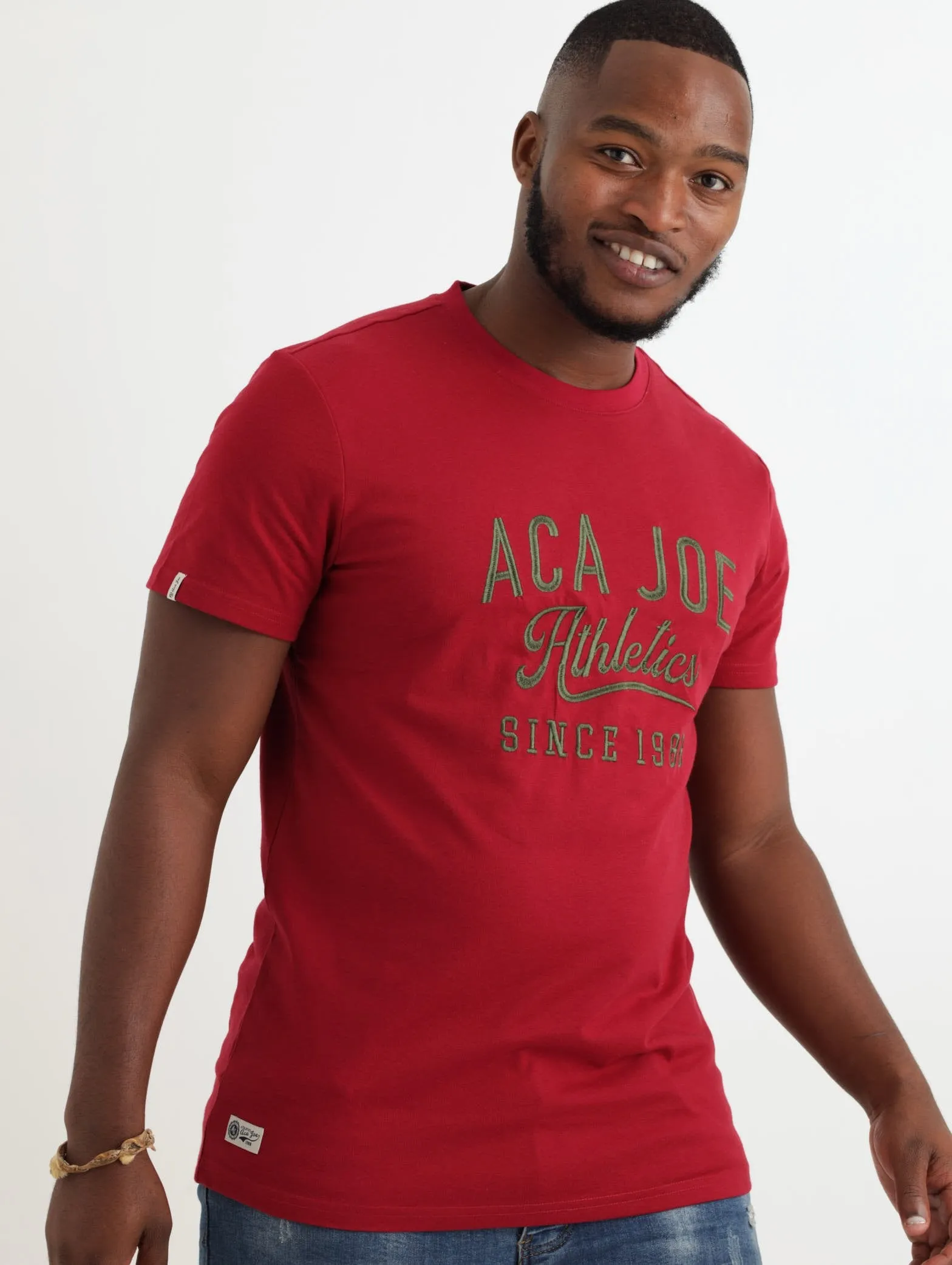 Men's Athletics Crew Tee - Maroon sold by Edgars