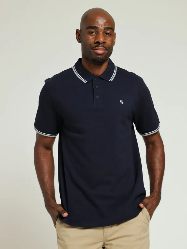 New Tipped Golfer - Navy sold by Edgars
