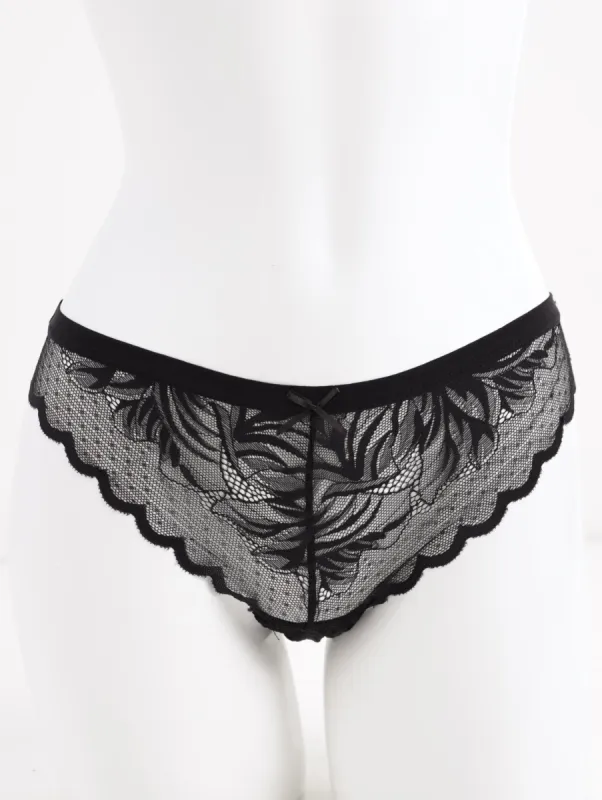 Ladies Lace Bikini Panty - Black sold by Edgars