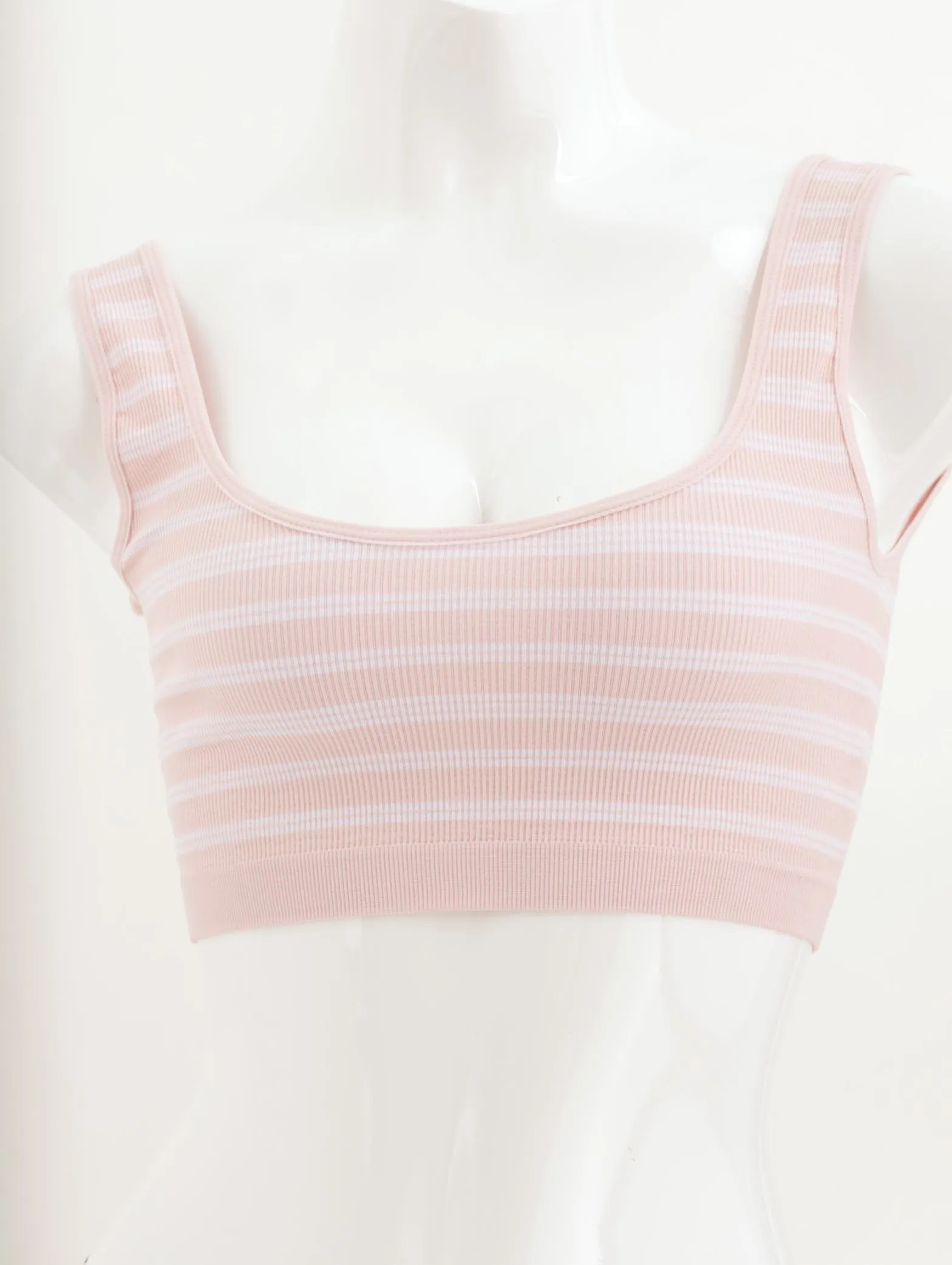 Ladies Stripe Ribbed Genie Bra - Nude sold by Edgars
